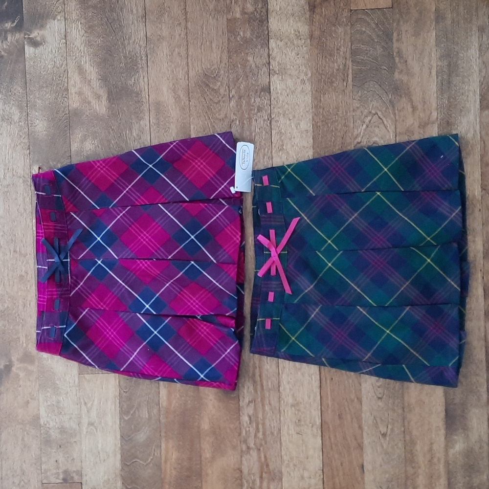 Talbot's Kids Plaid Skirts Sz 3 one has tag
